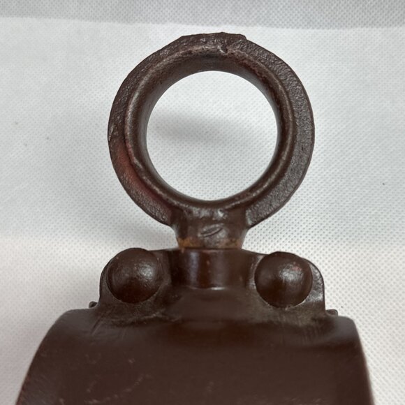 Antique Vintage Cast Iron & Wood Barn Pulley - Picture 7 of 7